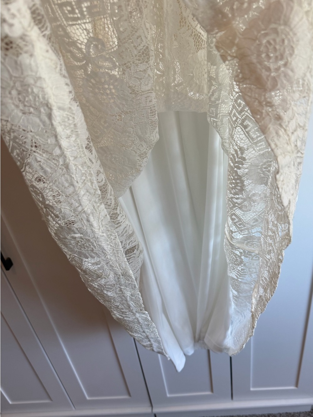 Baltic Born Ivory Lace Midi Dress - Smocked Bodice XXXL - Picture 5 of 7